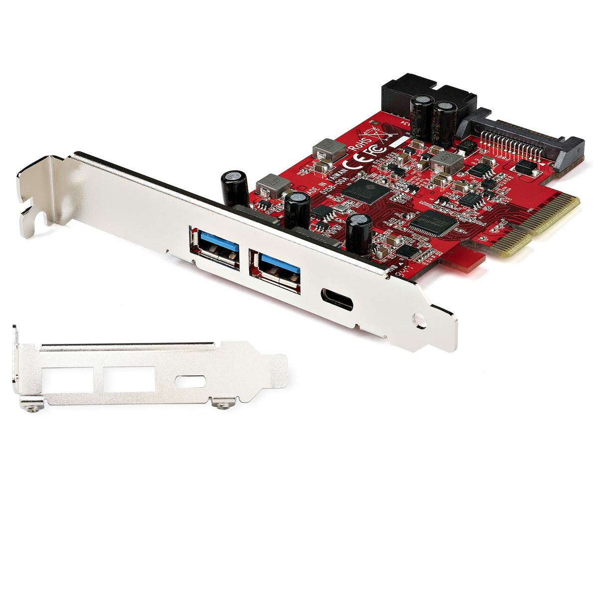 5-Port USB PCIe Card 10Gbps 2A/1C/1xIDC