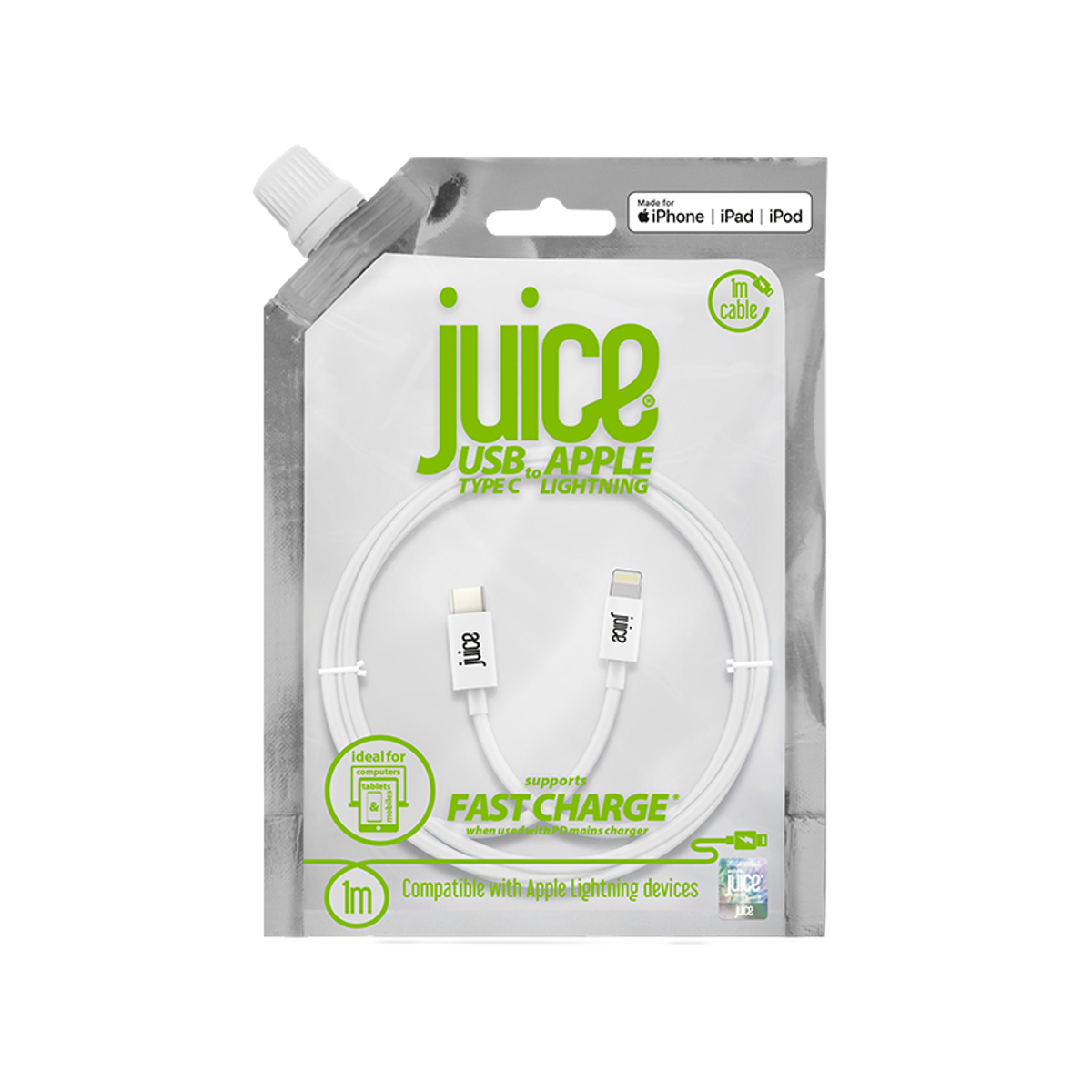 JUI Cable Light TypeC 1M RND Eco WHT