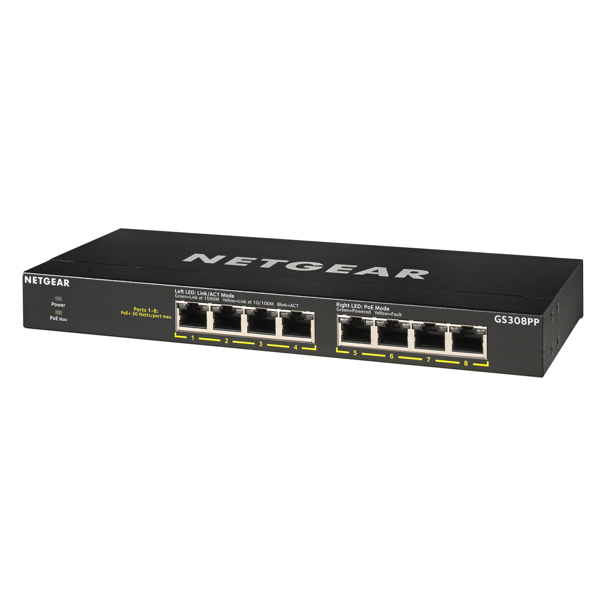 8PT GE Unmanaged Switch W/POE/POE+