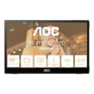 AOC, 15.6" FHD IPS PORTABLE USB C