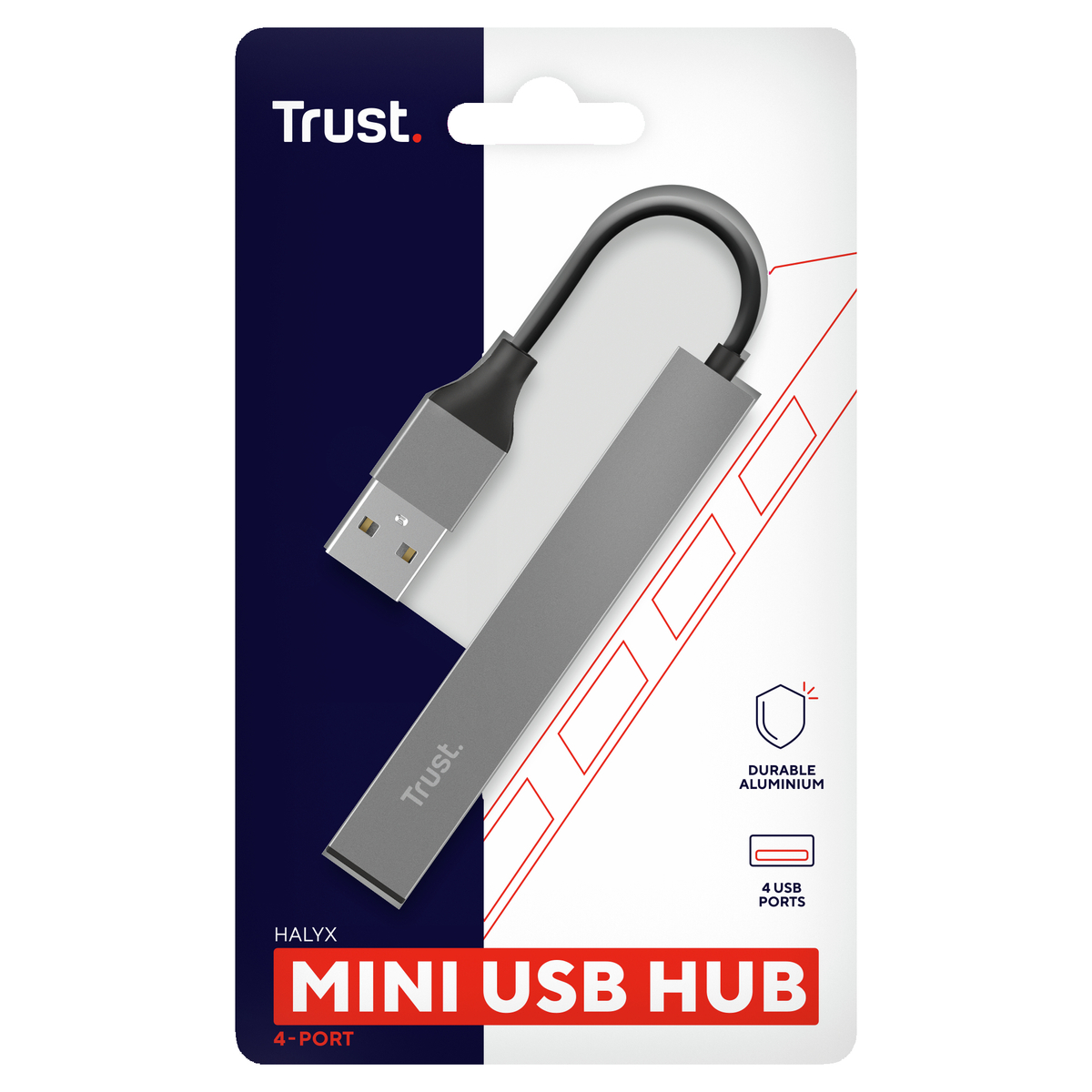 Halyx 4-Port Mini Usb Hub