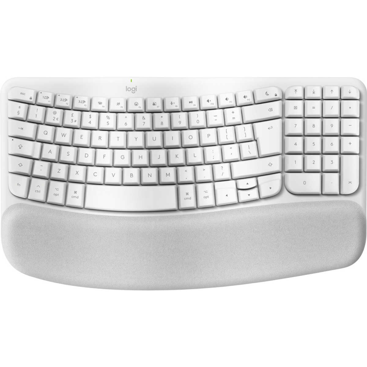 Wave Keys wless ergo keyboard WHITE-UK
