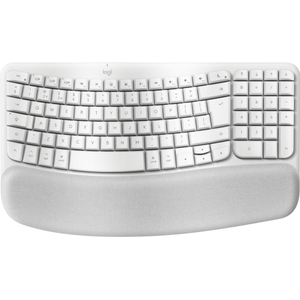 Logitech, Wave Keys wless ergo keyboard WHITE-UK