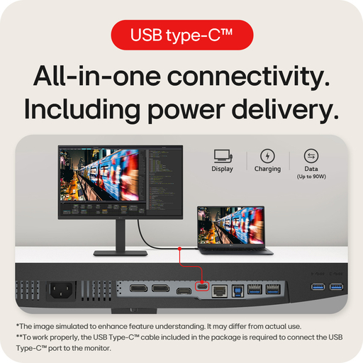 27BA850-B.AEK HDMI VGA DisplayPort