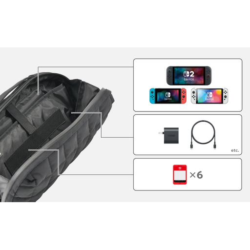 HORI Puff Pouch (Black) for NSW2