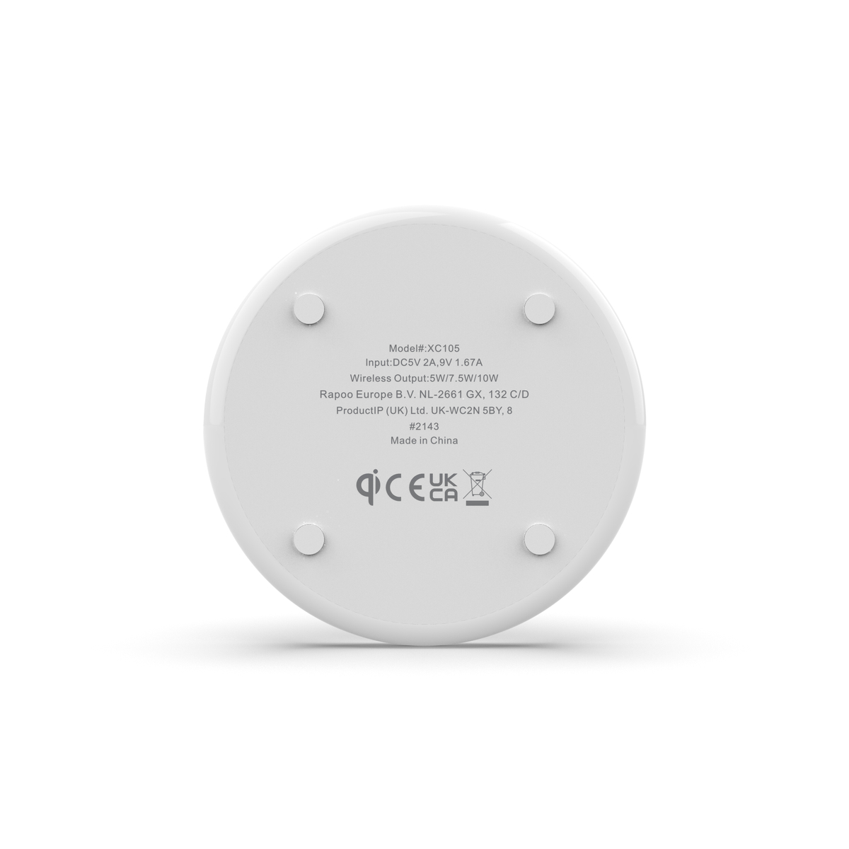 XC105 Double Wireless Charging pad White