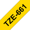 TZE661 36mm Black On Yellow Label Tape