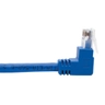 Cat6 Patch Cable Up/Dwn Angle Blue 0.31m