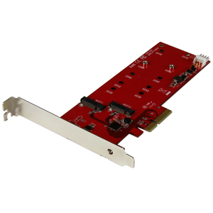 Startech, 2x M.2 SSD Controller Card - PCIe