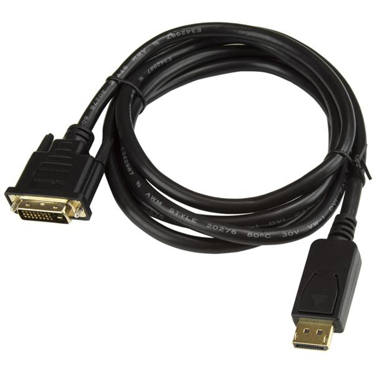 6 ft DisplayPort to DVI Cable - M/M