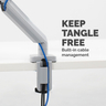 Platinum Series Single Monitorarm Silver
