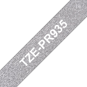 Brother, TZEPR935 12mm Black On Silver Label Tape