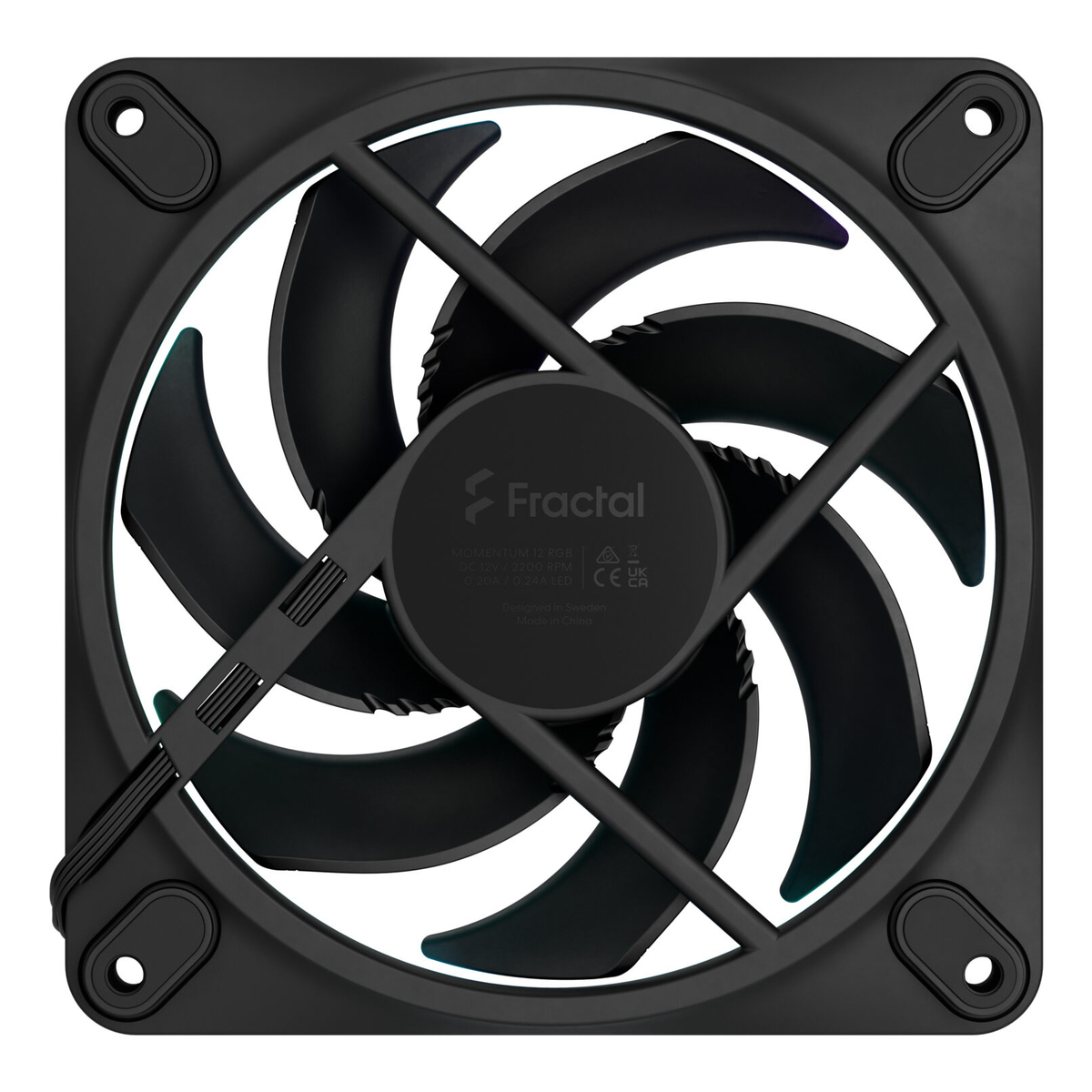 FAN Momentum 12 RGB 3-pack Black