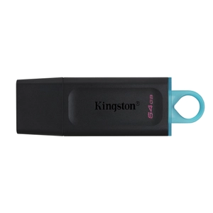 Kingston, FD 64GB Exodia USB3.2 Blk & Teal