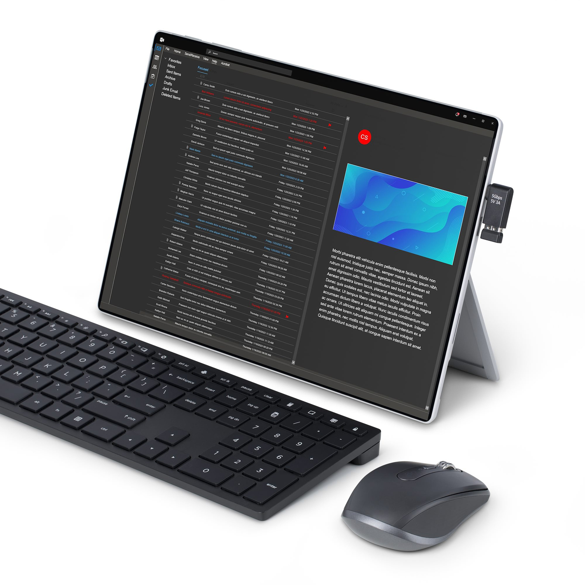 Right Angled USB-C to USB-A Adapter