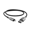 Armoured Lightning USB-A Cable Black 1m