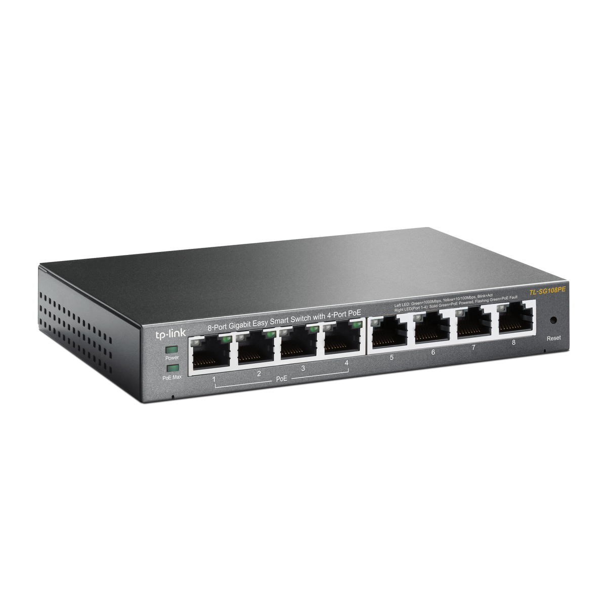 8-Port GB Easy Smart Switch w/4-Port PoE