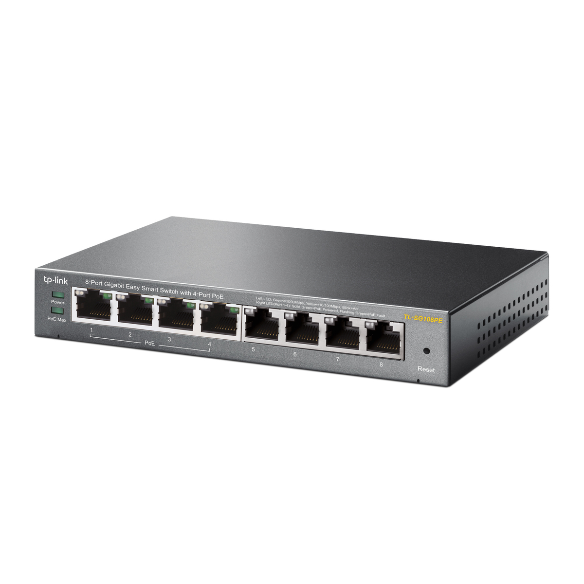 8-Port GB Easy Smart Switch w/4-Port PoE