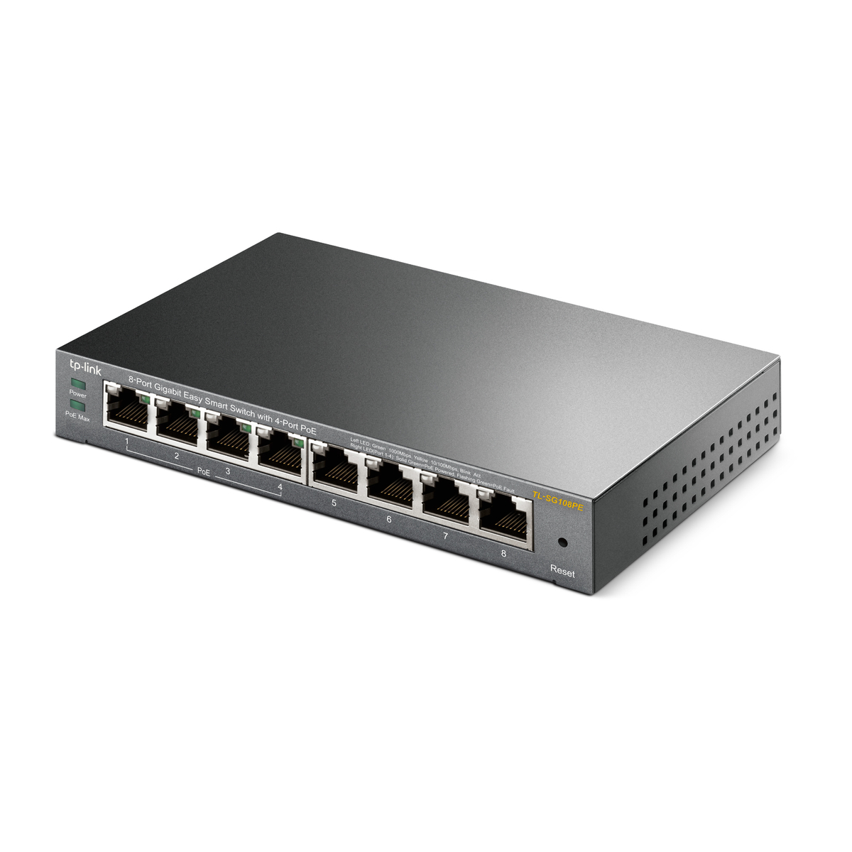 8-Port GB Easy Smart Switch w/4-Port PoE