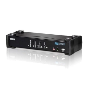 Aten, 4xDVI / USB KVMP Switch +Aud 4 KVM Cbl