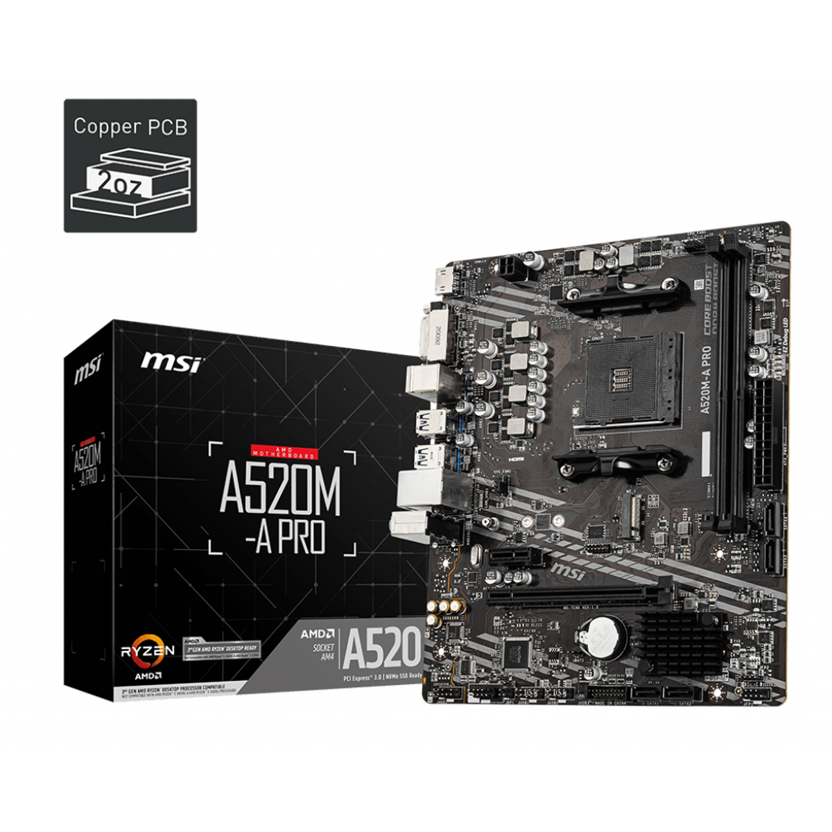 mATX AM4 A520M-A PRO