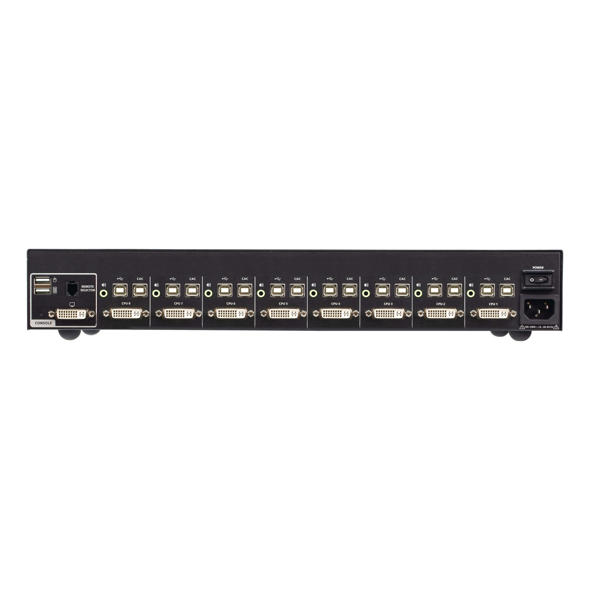 8P USB Single DVI PP4 Secu KVM CAC
