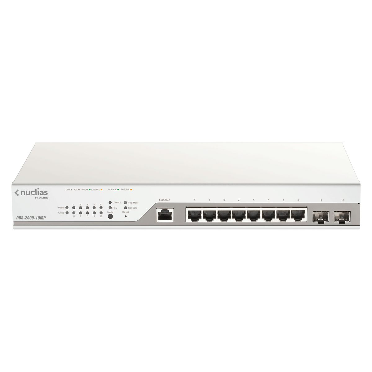 10-Port 1G PoE+ Nuclias Smart M Switch