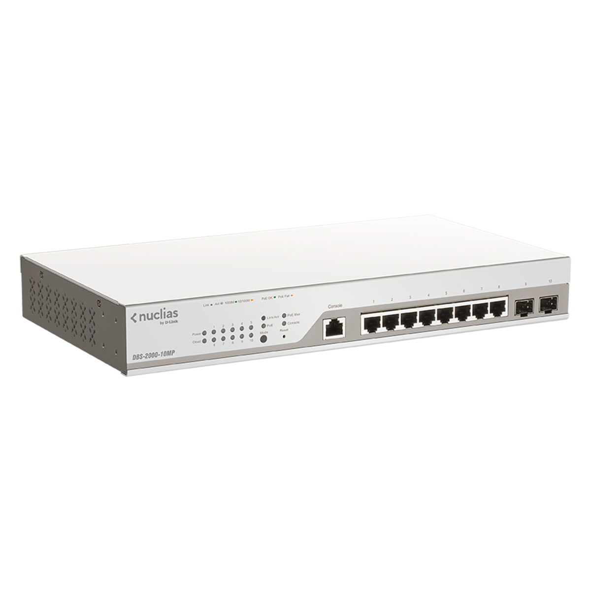 10-Port 1G PoE+ Nuclias Smart M Switch