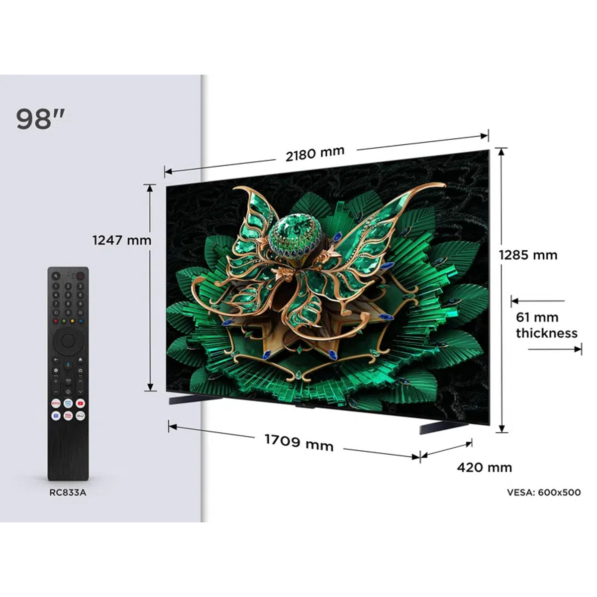 TCL 98C7K Mini LED TV