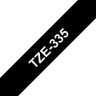 TZE335 White On Black Label Tape
