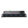 4-Port Industrial USB 3.0 Hub Metal