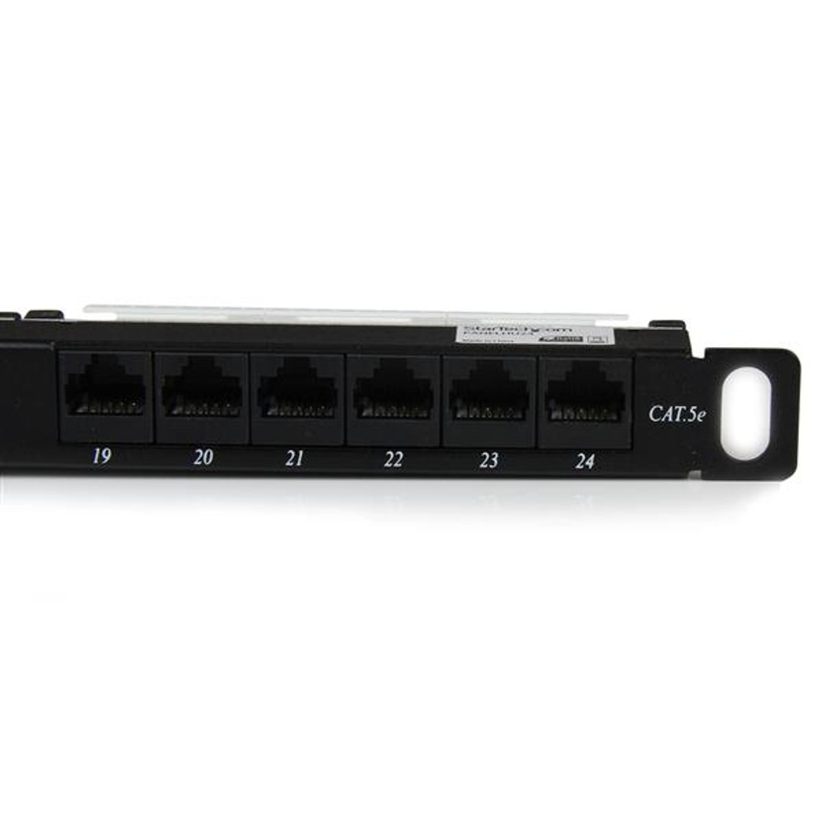 24 Port 0.5U Cat5e Patch Panel