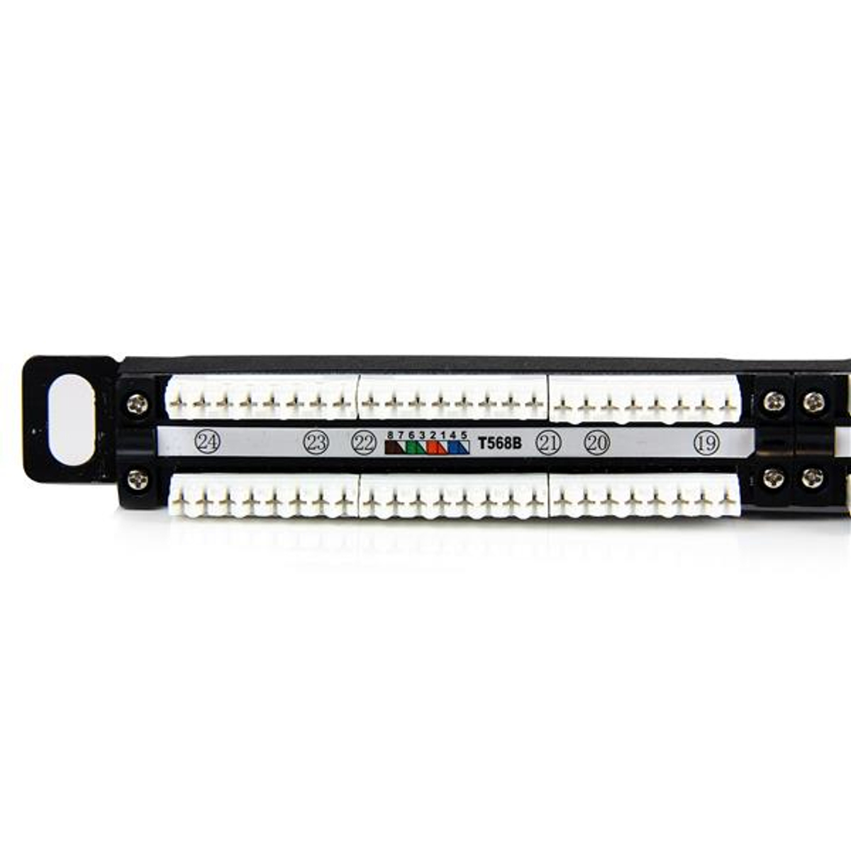 24 Port 0.5U Cat5e Patch Panel