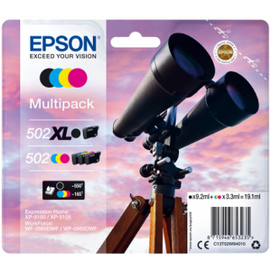 Epson, 502XL Ink Multipack 9.2ml + 3 x 3.3ml