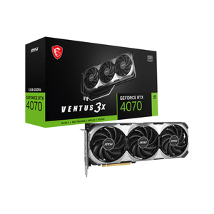 MSI, GPU NV 4070 VENTUS 3X E1 12G OC Fan