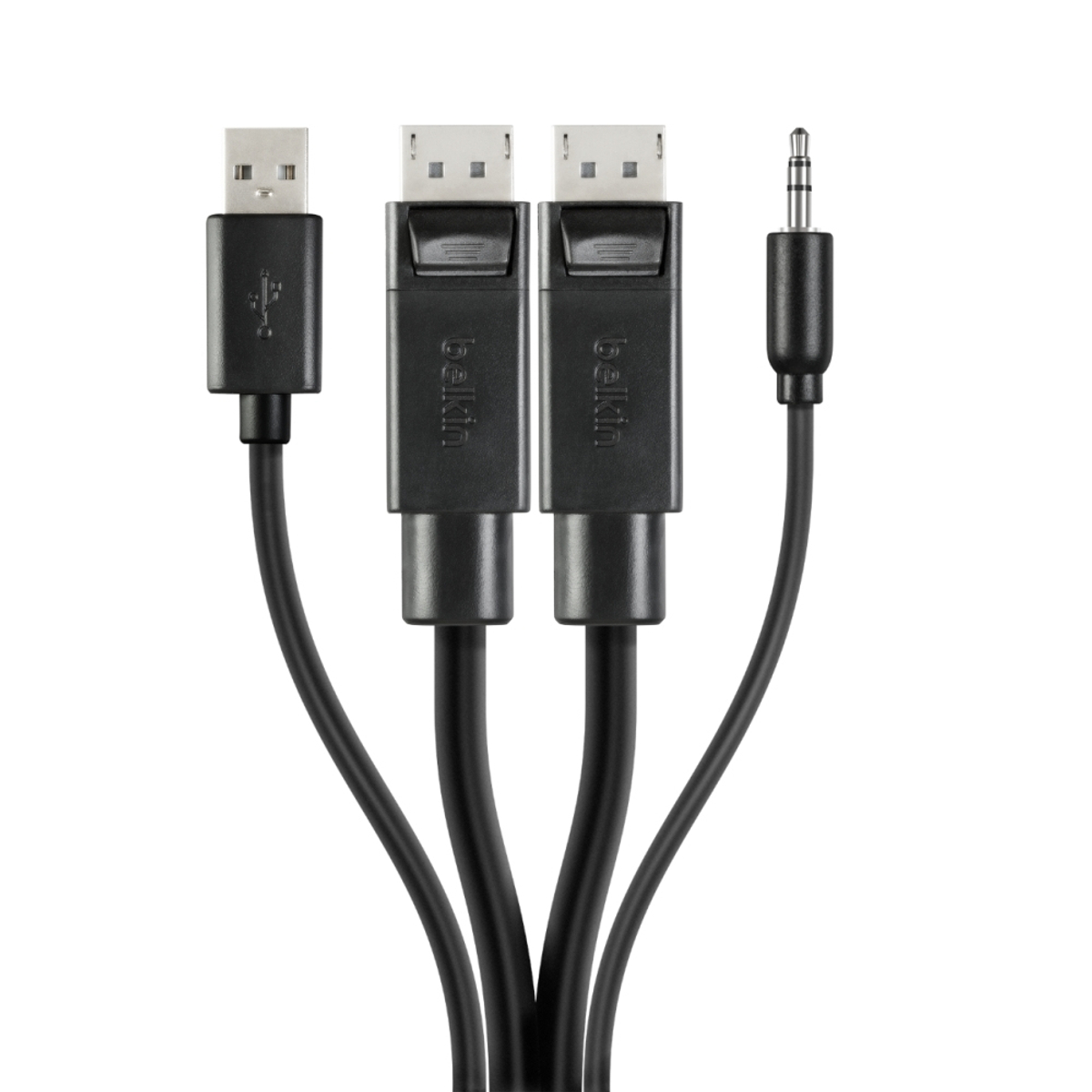 TAA Dual DP to DP KVM Combo Cable 6ft