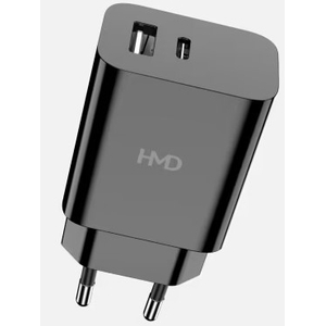 HMD, Dual Port Wall Charger 30W UK Black