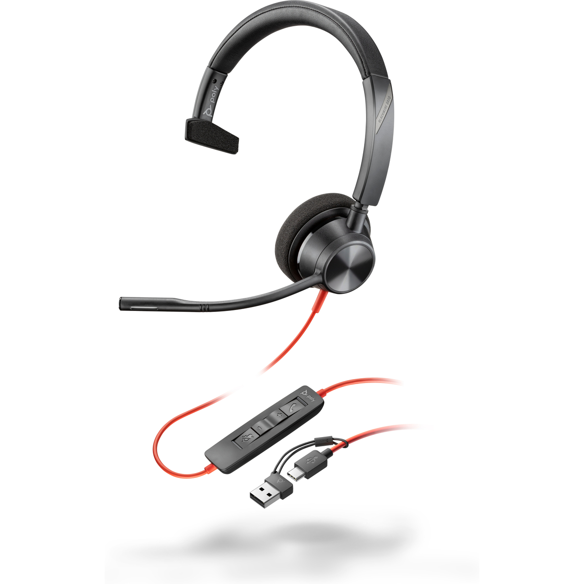 Poly BW 3310 Mono USB-C HS +USB-C/A