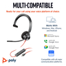 Poly BW 3310 Mono USB-C HS +USB-C/A