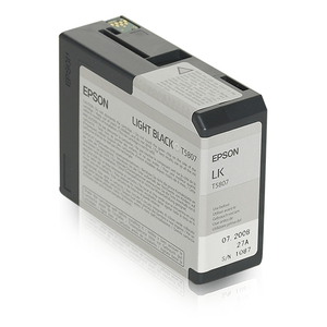 Epson, T5807 Light Black Ink Cartridge 80ml