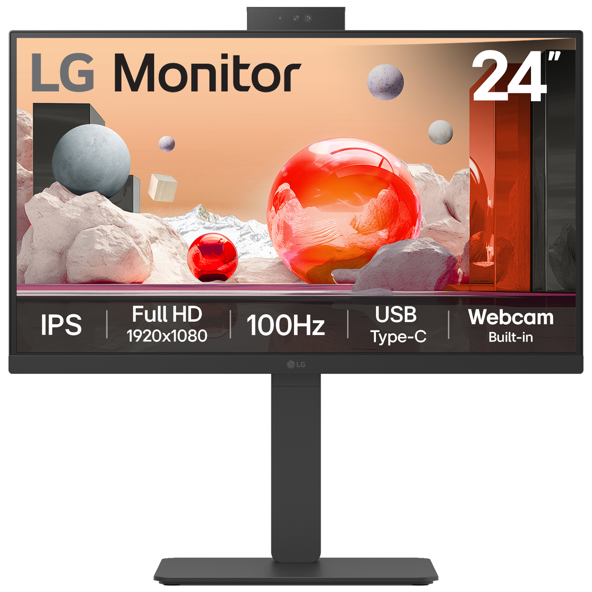 24BA850-B.AEK HDMI VGA DisplayPort