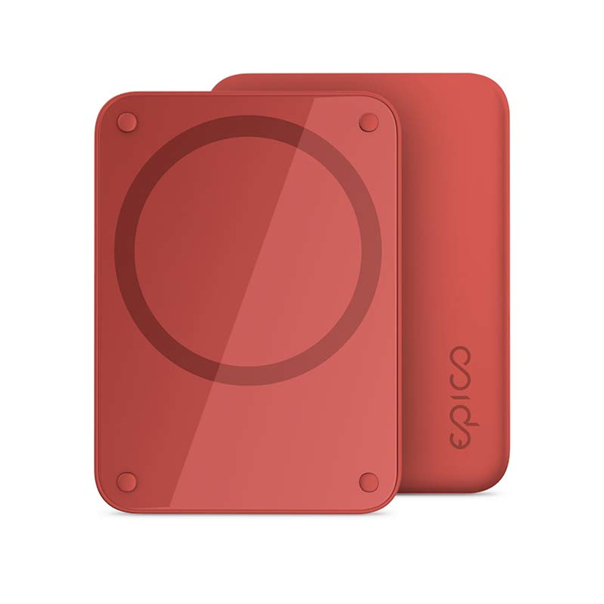 4200mah Magnetic Wireless PowerBank Red