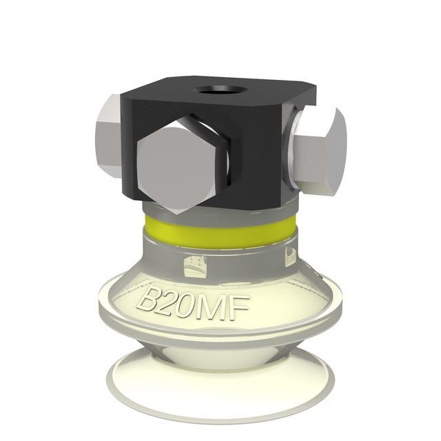 Piab Suction cup B20MF Thermoelastic polyurethane 5xM5 female, dual flow control valve