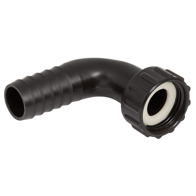 FT Pro 1" BSPP Female X 25MM OD Female BSPP Elbow, Nut Liner & Seal X Barb OD Threaded Stud
