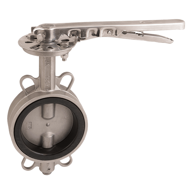 FT Pro 2" Wafer Butterfly Valve SS/SS/EPDM SS Lever Operated
