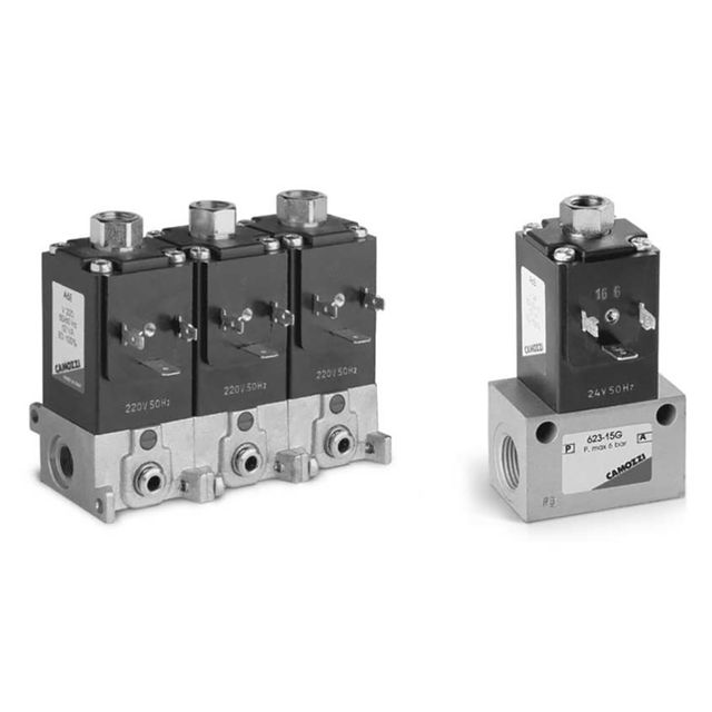 Camozzi Dir. Sol Valve 3 Way N/C Rotate SBASE 24VDC