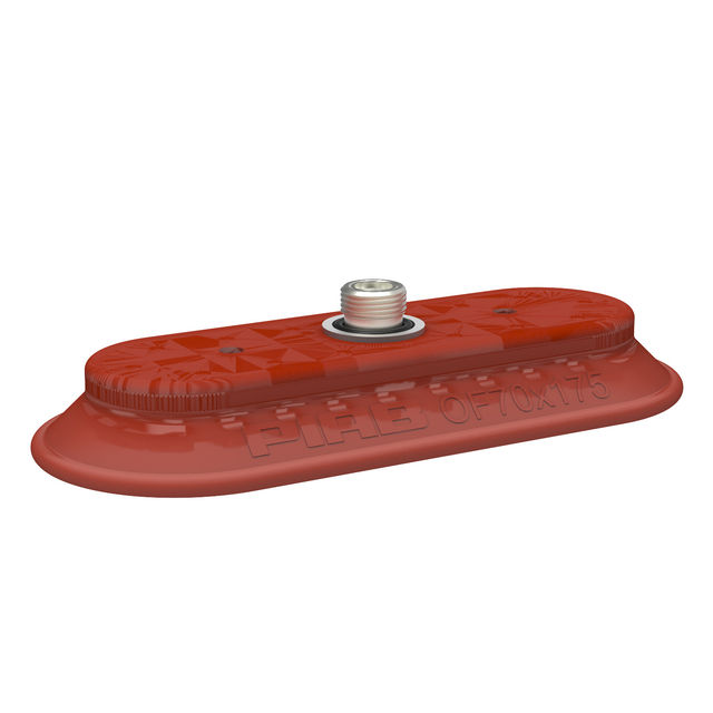 Piab Suction cup OF70x175P Polyurethane 40 thread insert G3/8" male, mesh filter