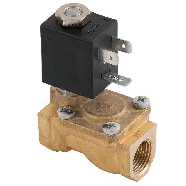 ACL 1/2" BSPP 2/2 N/C Brass Solenoid Valve 24V DC