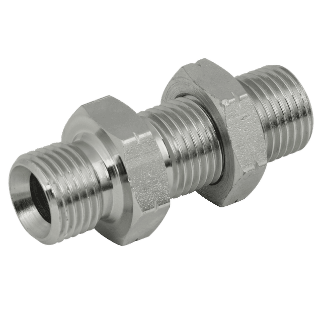 Brennan M22X1.5MM Male Bulkhead & Locknut Steel
