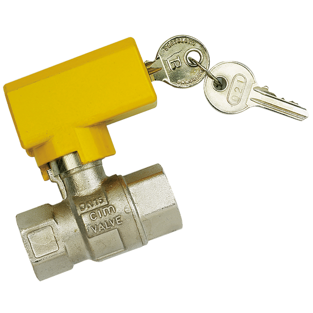 FT Pro 3/4"BSPF Brass Ball Valve Lockable